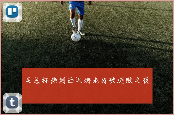 足总杯热刺西汉姆老将破连败之夜